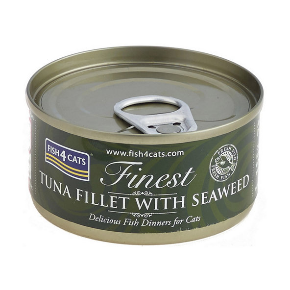 FISH4CATS Konzerva pre mačky Finest tuniak s morskými riasami 70g