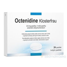 Klosterfrau Octenidine na liečbu zápalu sliznice úst a hrdla 24 pastiliek