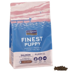 FISH4DOGS Granule malé pre šteniatka Finest losos so sladkými zemiakmi 6 kg, 2m+