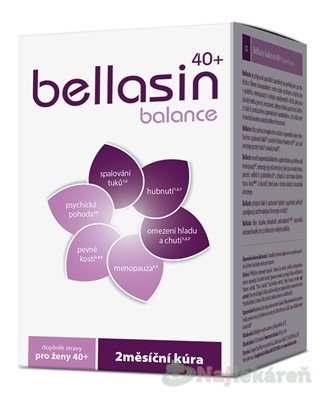 E-shop Bellasin Balance 40+ výživový doplnok, 120 tbl