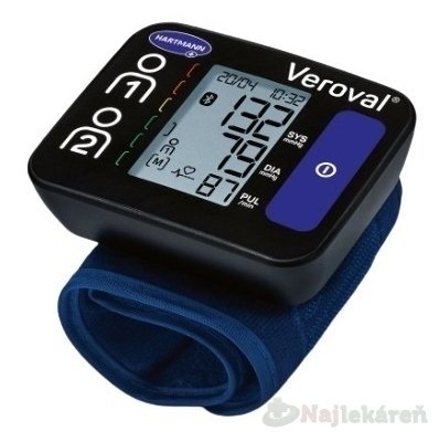 E-shop Veroval Compact + connect zápästný tlakomer BPW 26 digitálny, manžeta 12,5-21 cm