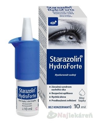 E-shop Starazolin HydroForte zvlhčujúce očné kvapky s hyaluronátom sodným 10 ml