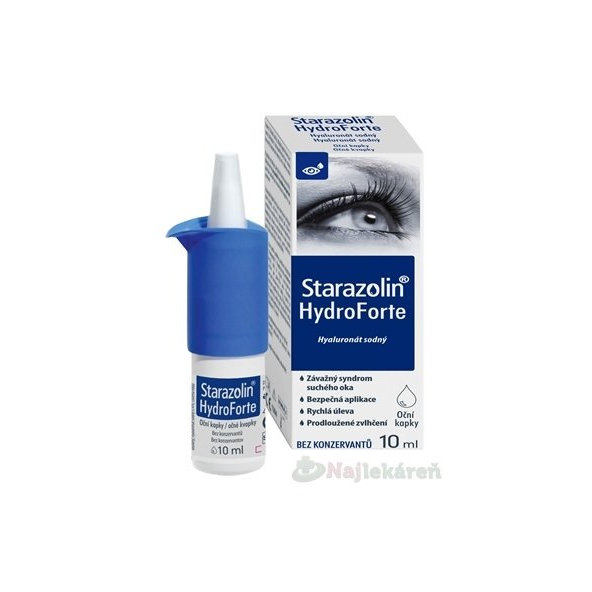 Starazolin HydroForte zvlhčujúce očné kvapky s hyaluronátom sodným 10 ml