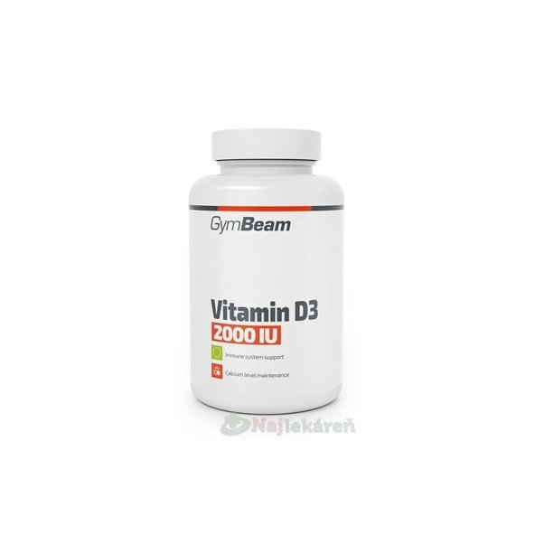 GymBeam Vitamin D3 2000 IU 120 kapsúl