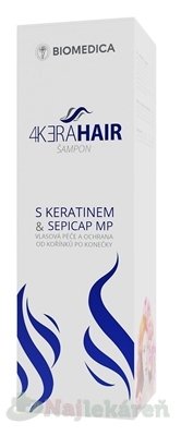 E-shop BIOMEDICA 4KERAHAIR Šampón s keratínom & Sepicap MP 210 ml