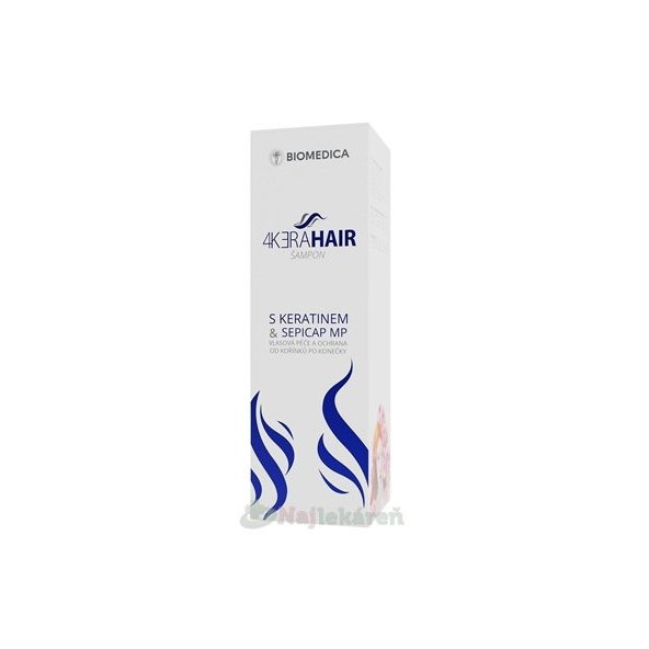 BIOMEDICA 4KERAHAIR Šampón s keratínom & Sepicap MP 210 ml
