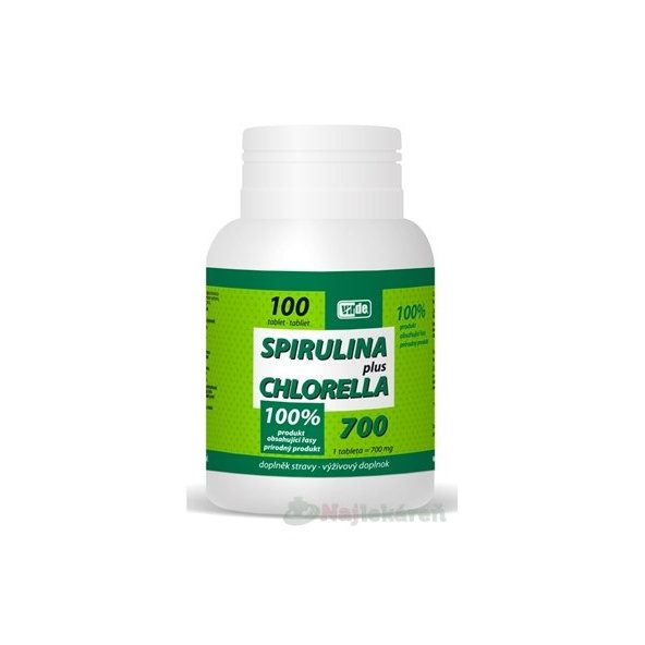 VIRDE SPIRULINA+CHLORELLA, 100 ks