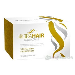 BIOMEDICA 4KERAHAIR kolagen drink s keratínom 30 vreciek