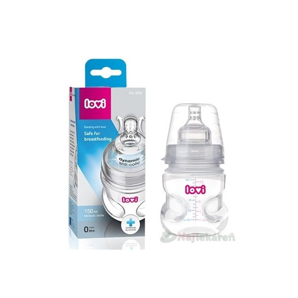 LOVI fľaša Medical+ Aktívne satie Super vent 150ml