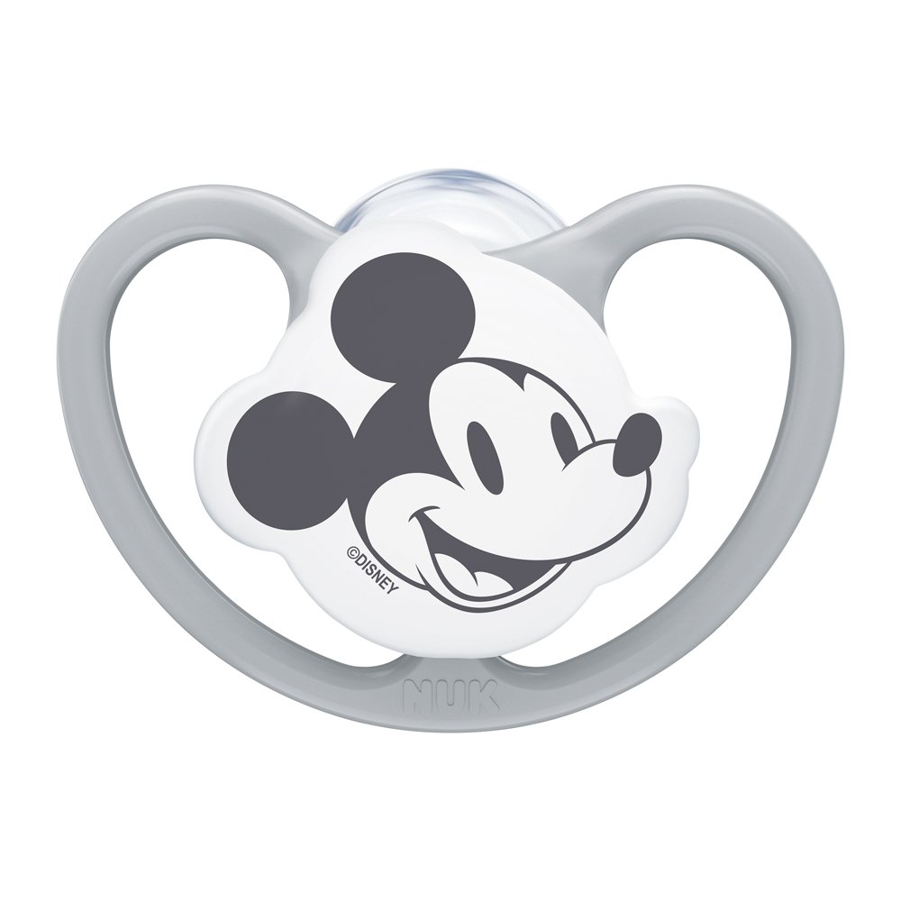 E-shop NUK Cumlík Space Disney Mickey v boxe, šedý 0-6m