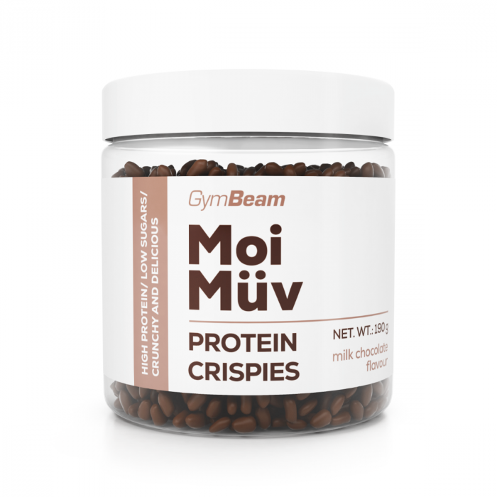 E-shop MoiMüv Protein Crispies - GymBeam mliečna čokoláda 190g