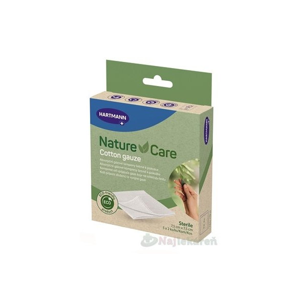 gázové kompresy 7,5 x7,5 cm, 5x2 ks