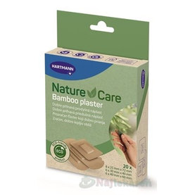 Nature Care Bamboo plaster náplasť priedušná, 3 veľkosti (25x72 mm, 30x40 mm, 40x60 mm) 20 ks