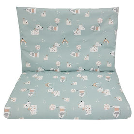 EKO Bielizeň posteľná 2-dielna bavlnená s potlačou Dogs Mint 40x60 cm, 90x120 cm