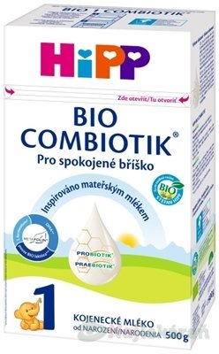 E-shop HiPP 1 BIO COMBIOTIK (inov.2023) počiatočná mliečna dojčenská výživa (od narodenia) 500 g