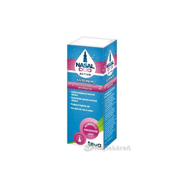 NASAL DUO ACTIVE 0,5/50 mg/ml na nádchu 10 ml