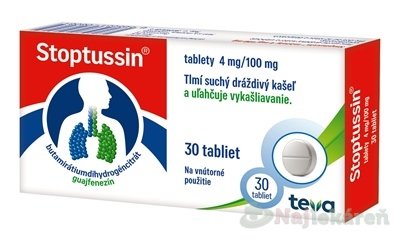 E-shop STOPTUSSIN tablety na kašeľ 30 tbl
