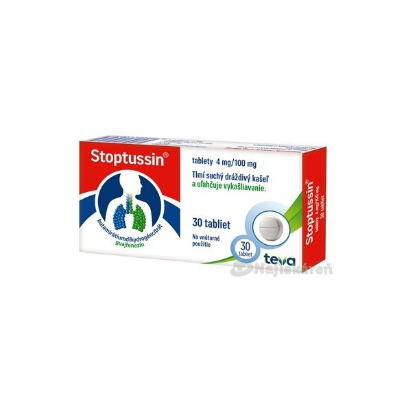STOPTUSSIN  tablety na kašeľ 30 tbl