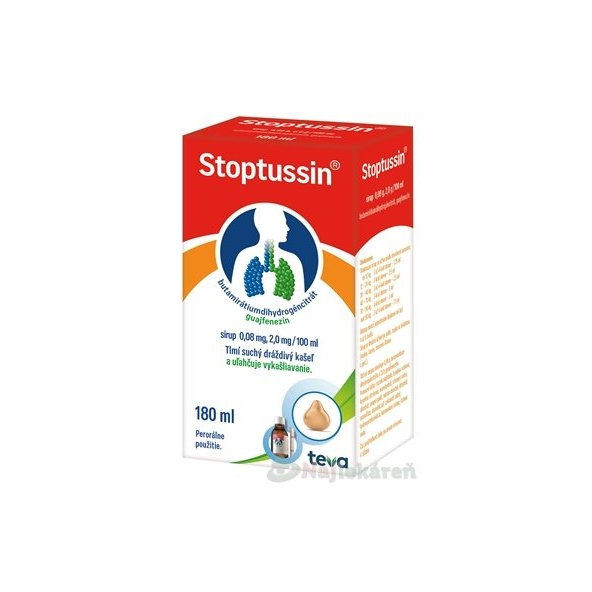 Stoptussin sirup na dráždivý kašeľ 180ml