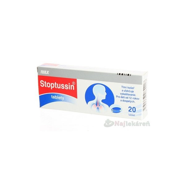 STOPTUSSIN tablety proti kašľu 20 tbl