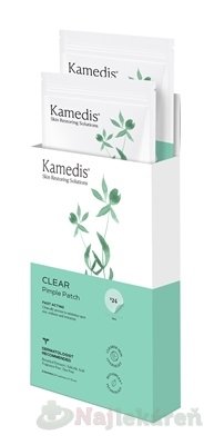 E-shop Kamedis CLEAR Pimple Patch náplasť na vyrážky, priemer 12 mm, 24 ks