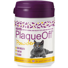 PlaqueOff Powder prášok na zuby pre mačky 40g