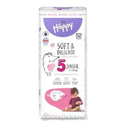 bella HAPPY Soft&Delicate 5 Junior detské plienky (11-18 kg) 52 ks