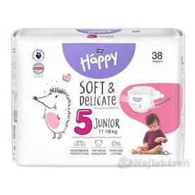 bella HAPPY Soft&Delicate 5 Junior detské plienky (11-18 kg) 38 ks