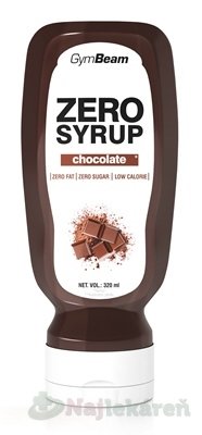 E-shop GymBeam ZERO SYRUP chocolate sirup, príchuť čokoláda 320 ml