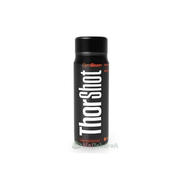GymBeam ThorShot mango-maracuja, stimulant v ampulke 60 ml