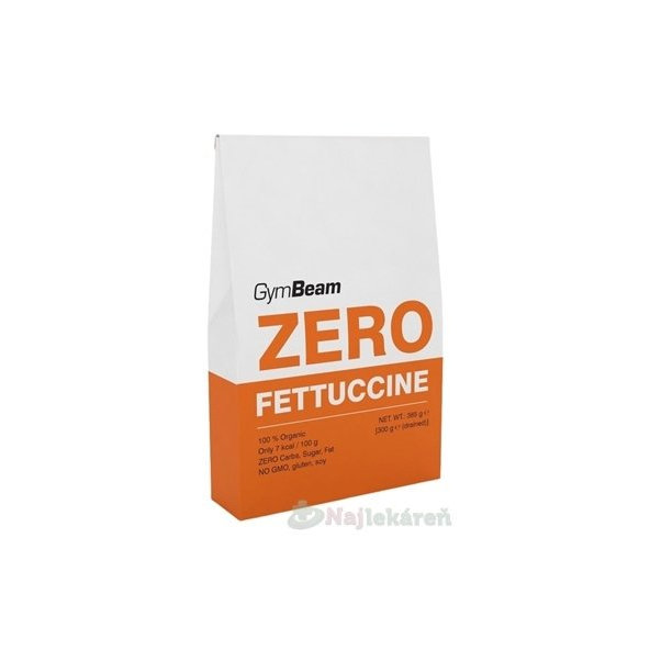 GymBeam Bio Zero FETTUCCINE nízkokalorické cestoviny 385 g
