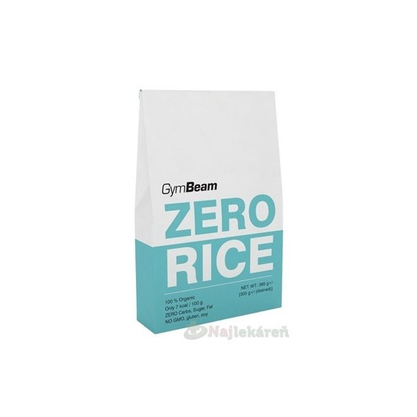 GymBeam Bio ZERO RICE nízkokalorické cestoviny 385 g