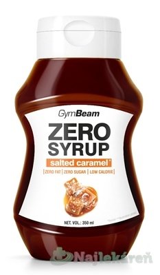 E-shop GymBeam ZERO SYRUP salted caramel sirup, príchuť slaný karamel 350 ml