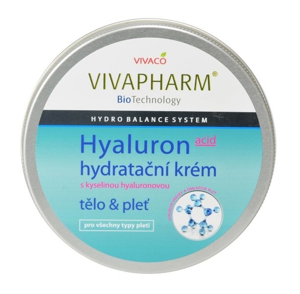 E-shop Pleťový a telový krém hydratačný s kyselinou hyalurónovou VIVAPHARM 200 ml
