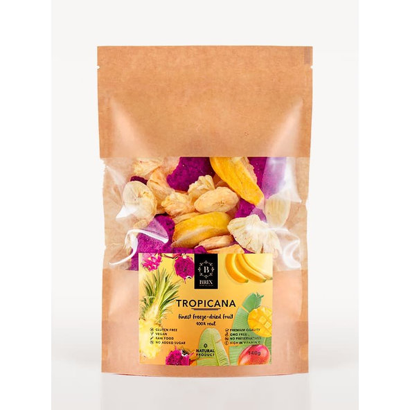 Mrazom sušené ovocie TROPICANA - 4 druhy ovocia- BRIX -140g