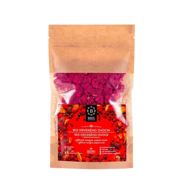 Drvené mrazom sušené ovocie - mix 8 druhov BRIX 80 g