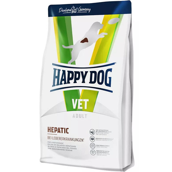 Happy Dog VET DIET - Hepatic - granule pre psy pri chorobách pečene 4 kg