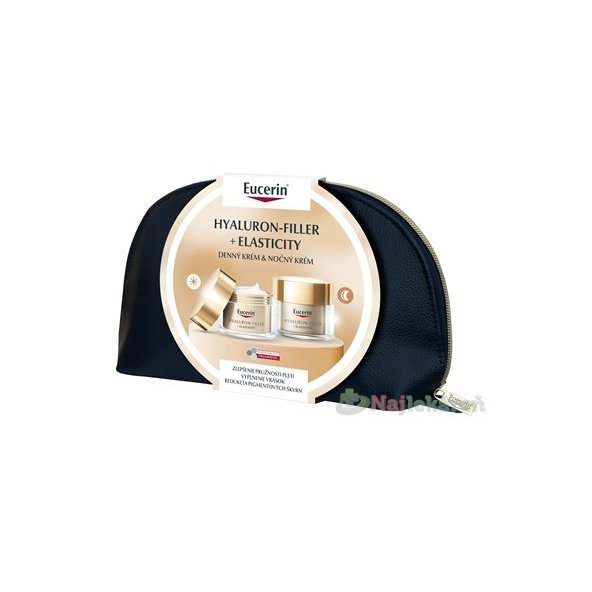 Eucerin Kazeta HYALURON-FILLER + ELASTICITY denný krém 50ml + nočný krém 50ml