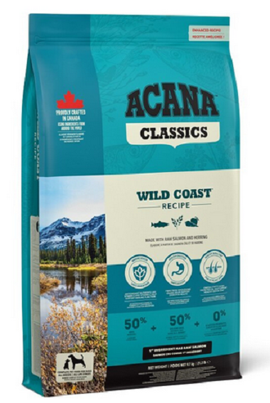 E-shop ACANA Recipe Wild Coast bezlepkové granule psy 9,7kg