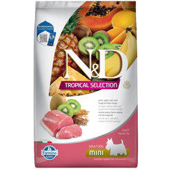 Farmina N&D dog TROPICAL SELECTION (AG) adult mini, pork granule pre psy 1,5kg