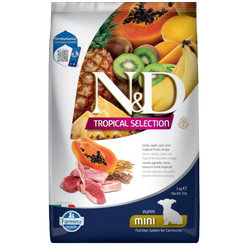 Farmina N&D dog TROPICAL SELECTION (AG) puppy mini, lamb granule pre šteniatka 1,5kg