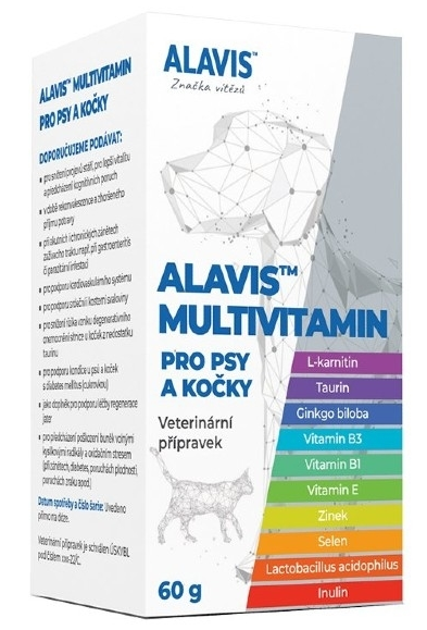 E-shop ALAVIS Multivitamín pre psy a mačky 60g