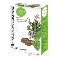 FYTO Folsalvin bylinné pastilky s vitamínom C 30 ks