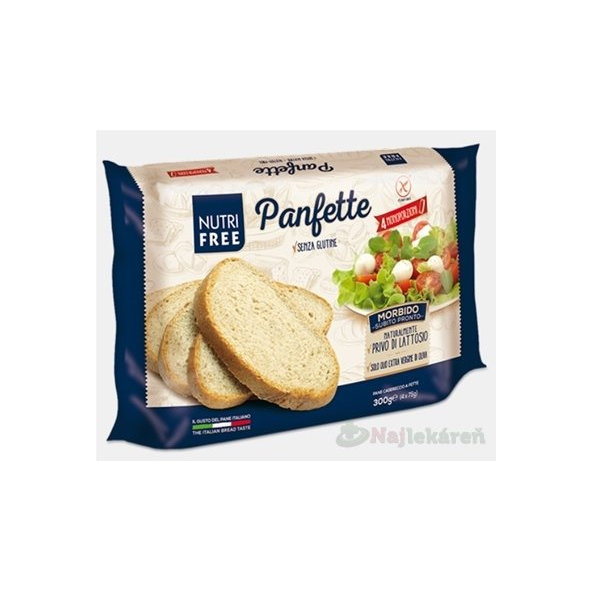 NutriFree Panfette, domáci krájaný bezgluténový chlieb, 300g