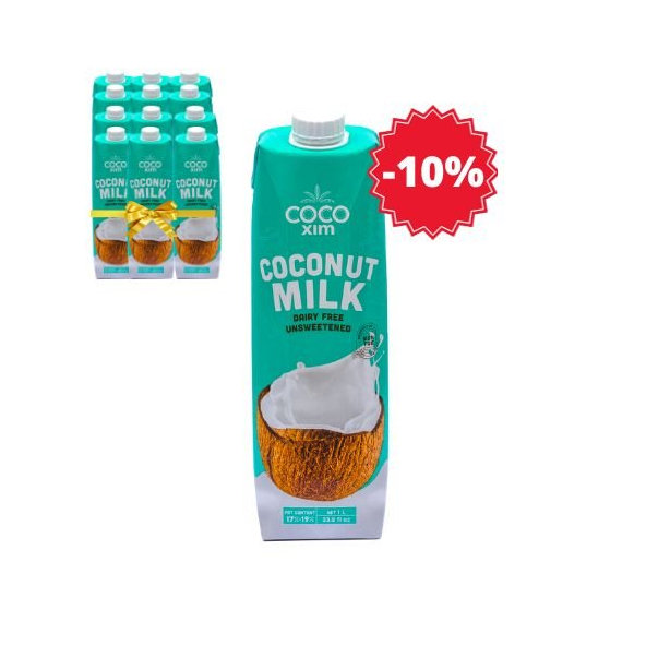 XL balenie - Kokosové mlieko na varenie bez konzervantov COCOXIM 12x1000 ml