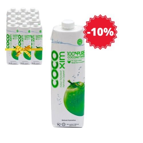 E-shop XL balenie - Kokosová voda 100 % Pure COCOXIM 12x1000 ml