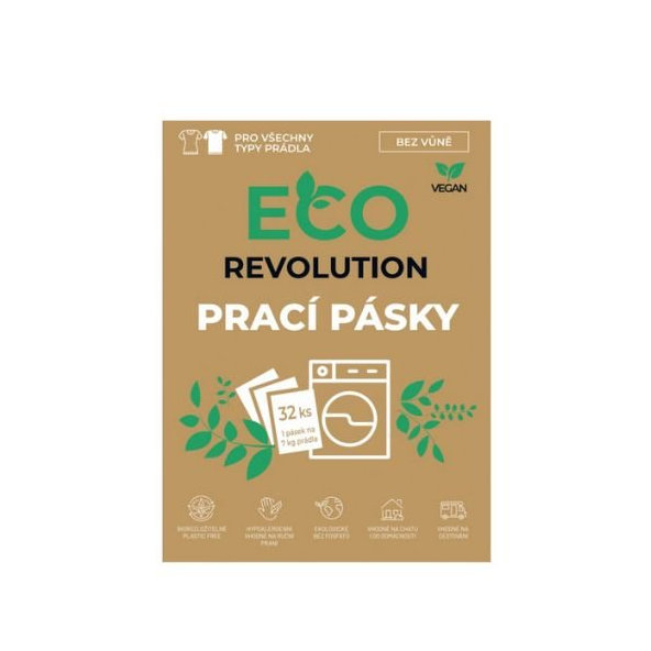 Pracie pásiky bez vôňe EcoRevolution 32ks