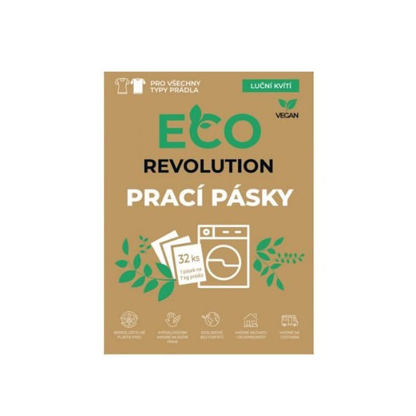 Pracie pásiky s vôňou lúčneho kvetu EcoRevolution 32ks