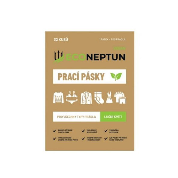 Pracie pásiky s vôňou lúčneho kvetu EcoNeptun EcoRevolution 32ks