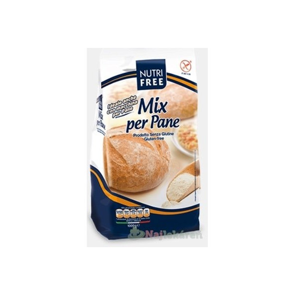 NutriFree Mix per Pane, zmes na prípravu bieleho bezgluténového chleba, 1000g